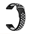 Miniatyrbillede 1 af 6: armbånd silikone Garmin fenix 7pro/6 fenix 5 sort og hvid