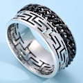 Miniatyrbild 1 av 6: anti ångest spinner fidget roterande ring ringar Size10/19.8mm
