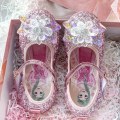 Miniatyrbild 2 av 6: prinsesskor elsa skor barn festskor rosa 16.5cm / size26