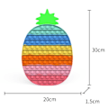 Miniatyrbild 1 av 4: big/mega/stor fidget toys pop it leksak regnbåge ananas 30cm