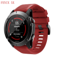 Miniatyrbilde 3 av 6: armbånd silikon Garmin Fenix ​​5/6/7 22mm grå