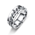 Miniatyrbillede 1 af 6: antistress spinner roterende fidget ring ringe størrelse 12/21,5 mm