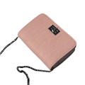 Miniatyrbillede 4 af 10: Lædertaske Skulderremstaske Crossbody-taske lyserød