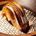 Pikkukuva 2 / 7: Hämmästyttävät puinen solki kolminkertaisella kierroksella - tyylikäs muotoilu 8mm ruusukulta Nro 9