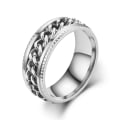 Miniatyrbillede 1 af 6: anti-angst spinner fidget roterende ring ringe størrelse 7/17 mm