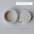 Miniatyrbillede 1 af 6: lysforme lys stearinlys gør-det-selv-forme i silikoneform sg33017 m bønnesmiley a