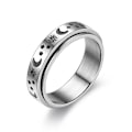 Miniatyrbillede 1 af 6: antistress spinner roterende fidget ring ringe størrelse 8/18,2 mm