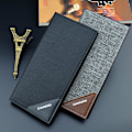 Miniatyrbild 6 av 9: Baellerry PU läder långa plånböcker Business Mens korthållare mo Kaffe 18.5cm*9cm*1.8cm