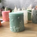 Miniatyrbillede 4 af 5: lysforme lys stearinlys gør-det-selv-forme i silikoneform juleaflastning