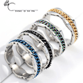Pikkukuva 2 / 6: antistress spinner pyörivä fidget ring rings musta Størrelse 11 / 20,8 mm