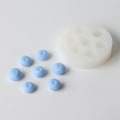 Miniatyrbillede 5 af 6: lysforme lys stearinlys gør-det-selv-forme i silikoneform mj06 syv hul store blåbær