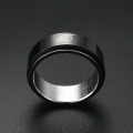 Miniatyrbillede 6 af 6: antistress spinner roterende fidget ring ringe størrelse 6/16,4 mm