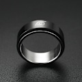 Miniatyrbillede 6 af 6: antistress spinner roterende fidget ring ringe størrelse 8/18,2 mm