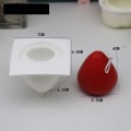 Miniatyrbillede 1 af 6: lysforme lys stearinlys gør-det-selv-forme i silikoneform store jordbær