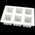 Miniatyrbillede 4 af 8: lysforme lys stearinlys gør-det-selv-forme i silikoneform 6 rubik hvid