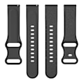 Miniatyrbillede 4 af 6: Armbånd i silikone til Samsung Watch7/6/5 Huawei gt4 46mm Garmin 265 lysebrun 18 mm