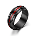Miniatyrbillede 1 af 6: anti-angst spinner fidget roterende ring ringe størrelse 8/18,2 mm