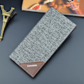 Miniatyrbild 1 av 9: Baellerry PU läder långa plånböcker Business Mens korthållare mo Grå färg 18.5cm*9cm*1.8cm