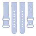 Miniatyrbillede 6 af 6: armbånd silikone til Samsung Watch7/6/5 Huawei gt4 46mm Garmin 265 Marine blå 18 mm