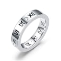 Miniatyrbilde 1 av 7: Tidløs parring med romerske tall: Elegant armbånd med diamantdetalj stål farge nr. 12
