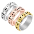 Miniatyrbillede 4 af 6: anti-angst spinner fidget roterende ring ringe Koko 7/17mm