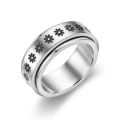 Miniatyrbilde 1 av 6: antistress spinner roterande fidget ring ringar størrelse 7/17 mm