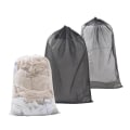 Miniatyrbilde 2 av 10: Veske stor vaskepose nettpose klespose 60x90cm hvit sort 2stk 2 stk/sort 1