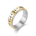 Miniatyrbillede 1 af 6: antistress spinner roterende fidget ring ringe størrelse 8/18,2 mm