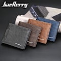 Miniatyrbillede 2 af 7: Baellerry Slim Tegnebog til Mænd Kort Stil Multi Kort Slots Minimal sort