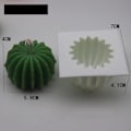 Miniatyrbillede 1 af 6: lysforme lys stearinlys gør-det-selv-forme i silikoneform kaktus
