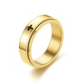 Miniatyrbillede 1 af 6: anti-angst spinner fidget roterende ring ringe størrelse 11/20,8 mm