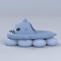 Miniatyrbild 4 av 6: tofflor haj shark tofflor shark slides gul 42/43