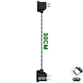 Pikkukuva 4 / 4: Valaistus / USB Type-C / Micro-USB-kaapeli DJI SPARK MAVIC PRO:lle USB Type-C PVC 15cm