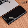 Miniatyrbild 2 av 7: Baellerry RFID blockerande lång plånbok Slim läder Multi Card Po djup färg