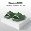 Miniatyrbilde 1 av 6: shark tøfler shark slide herre kvinners tøfler grønne 40/41