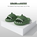 Miniatyrbilde 1 av 6: shark tøfler shark slide herre kvinners tøfler grønne 44/45