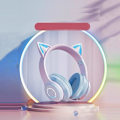 Miniatyrbillede 4 af 6: cat ears headset trådløs cat bluetooth hovedtelefoner Vihreä