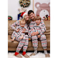 Miniatyrbild 1 av 6: julkläder julpyjamas familj pyjamasbyxor jultröja pyjamas set Barn 6T