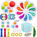 Miniatyrbild 1 av 5: fidget toys pop it stressbollar fidget toys pack/set 19 st