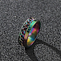 Miniatyrbillede 1 af 3: anti-angst spinner fidget roterende ring ringe Koko 10 / 19,8 mm