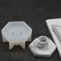 Miniatyrbillede 4 af 5: lysforme lys stearinlys gør-det-selv-forme i silikoneform gipsstolpe