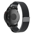 Miniatyrbillede 5 af 5: armbånd stål Garmin Fenix ​​7/6/5/945 22mm sort