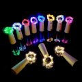 Miniatyrbild 1 av 8: 1 meter led ljusslinga för flaska 2 stycken pack Blå 10 LED
