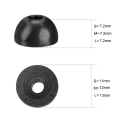 Pikkukuva 6 / 6: korvatyynyt tyynyt Memory Foam (3 paria) Anker life P2 P3 A2 A1:lle koko L/musta