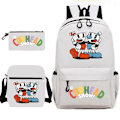 Pikkukuva 1 / 5: Cuphead reppu penaali olkalaukku pakkaus (3 kpl) beige 2