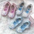 Pikkukuva 4 / 6: elsa prinsessa kengät lapsi tyttö paljeteilla vaaleanpunainen 16,5 cm / koko 26