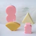 Miniatyrbillede 5 af 7: lysforme lys stearinlys gør-det-selv-forme i silikoneform fy9 runde