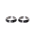 Miniatyrbild 5 av 5: anti-ångest spinner fidget roterande ring ringar Size7/17mm