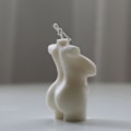 Miniatyrbillede 3 af 4: lysforme lys stearinlys gør-det-selv-forme i silikoneform lz22063 fed kvindekrop