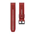 Pikkukuva 1 / 6: rannekoru silikoni Garmin Fenix ​​5/6/7 22mm punainen